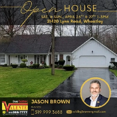 OPEN HOUSE, 21420 Lynn, Wheatley ON, SAT & SUN 1-3 Image# 1