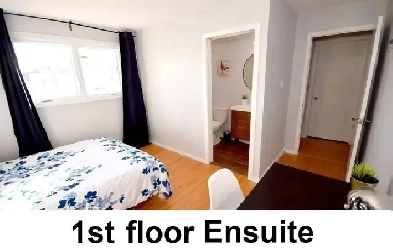 Bedroom attached Private Bathroom - 3 Roommates Top floor - May1 Image# 5