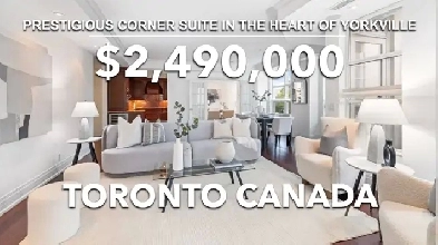Prestigious Corner Suite For Sale in the Heart of Yorkville Image# 1