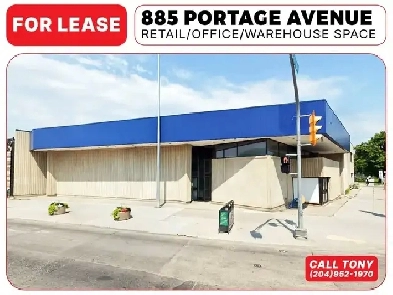 885 PORTAGE AVE FOR LEASE 7,800SF Office Retail Space Building Image# 1