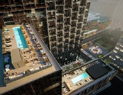 Luxury Corner Condo - Humaniti 33rd Floor - Ville Marie Mtl. Image# 5