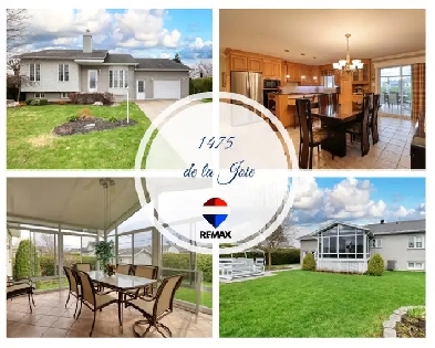 Bungalow impeccable, 3 chambres, solarium 3 saisons, garage Image# 1