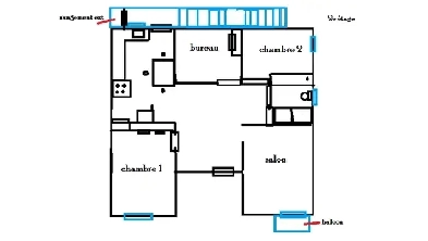 5 1/2 haut de triplex, près metro, Place Longueuil Image# 2