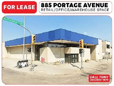 FOR LEASE 885 PORTAGE AVE 7,800SF Office Retail Space Building Image# 1