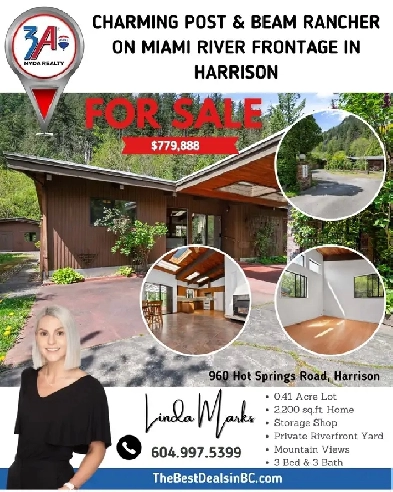 Post & Beam Rancher on Miami River Frontage – Harrison