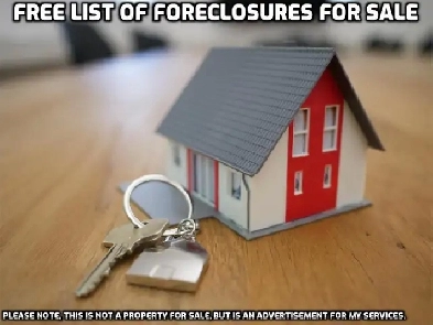 FREE LIST OF FORECLOSURE PROPERTIES FOR SALE Image# 1