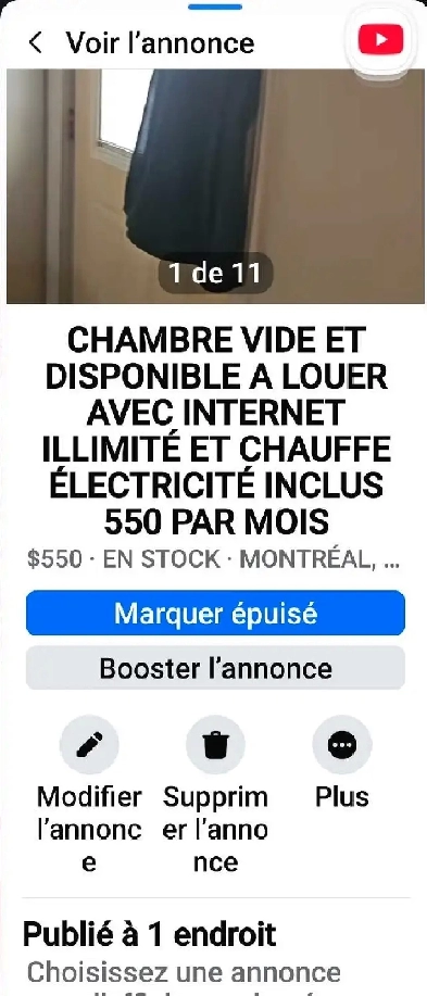 CHAMBRE A LOUER Image# 1