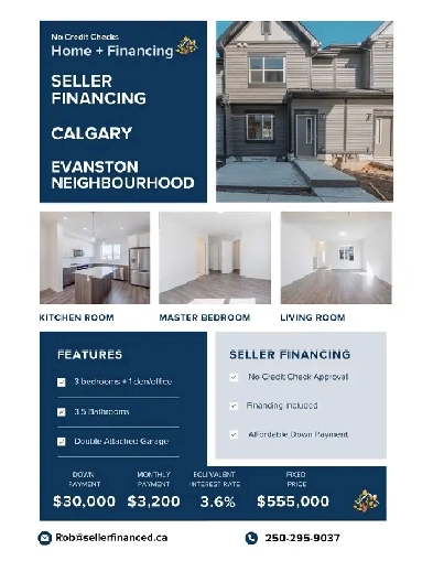 Seller Financing - Brand New Calgary Townhouse Image# 2