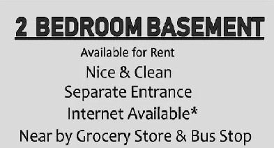 2 bedroom basement for rent Image# 5