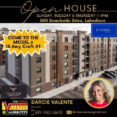 OPEN HOUSE Sun 1-3 at 800 Beachside Drive #108, Lakeshore ON Image# 1