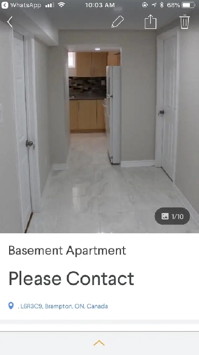 basement apartment for rent Image# 1