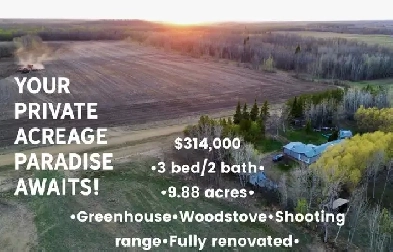 9.88 Acre Renovated Acreage - Athabasca County Image# 1