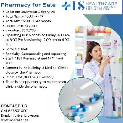 Pharmacy for Sale , Calgary ,AB Image# 1