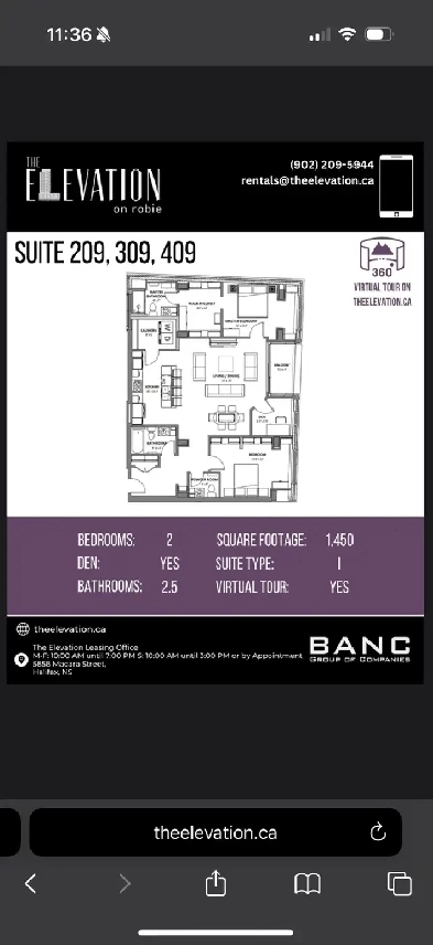 2BR  2.5 Bath  Den Image# 1