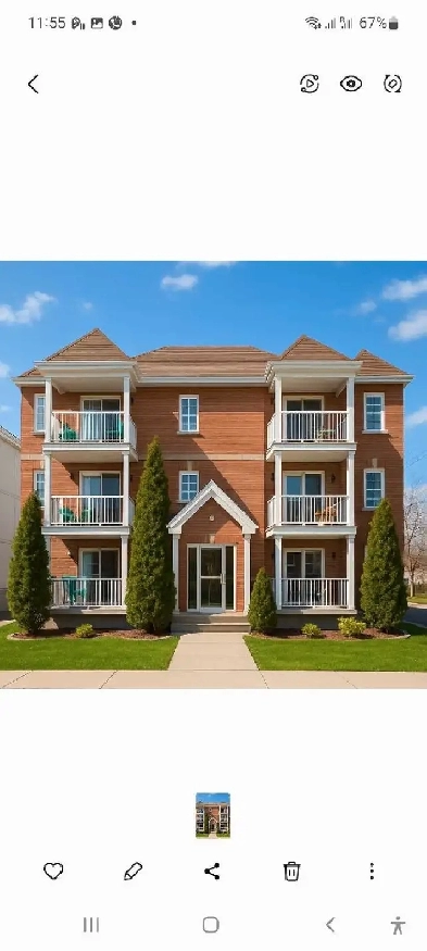 Condo lumineux 4 1/2 Stationnement intér Image# 1