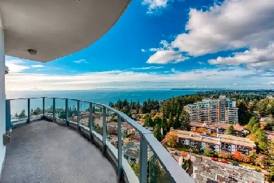 White Rock Stunning Ocean View 2 Bed 2Bath Condo for Rent Image# 12