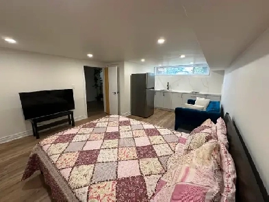 Rent a fully furnished bachelor studio in a shiny basement Image# 1