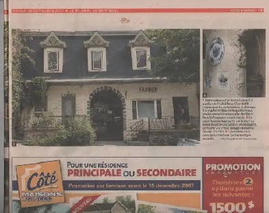 5 1/2  ' MAISON FRANCE '  DOWNTOWN MONTREAL Image# 1