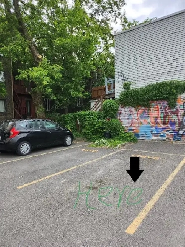 $150 parking spot for rent, downtown Montreal, McGill Image# 1