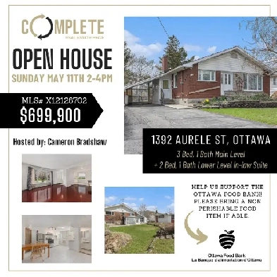 OPEN HOUSE SUNDAY MAY 11TH 2-4PM! Vacant with In-Law suite Image# 1