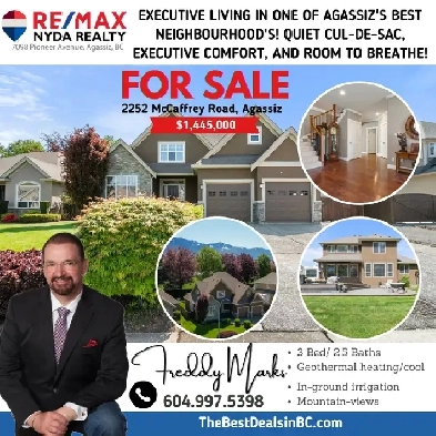 Executive Living in One of Agassiz's Best Neighbourhood’s Image# 3