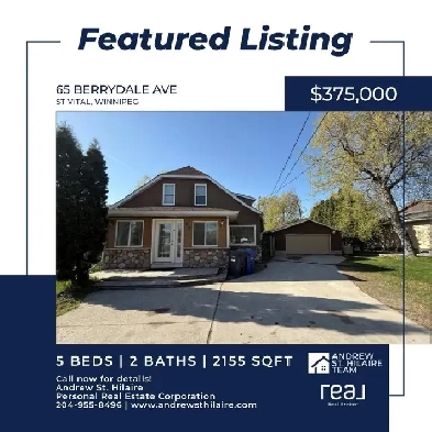 House For Sale (202510225) in St Vital, Winnipeg Image# 1