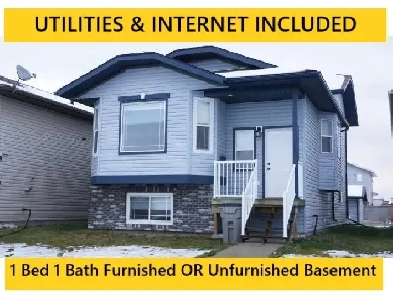 UTILITIES INCLUDED Furnished / Unfurnished 1 Bed 1 Bath Basement Image# 1