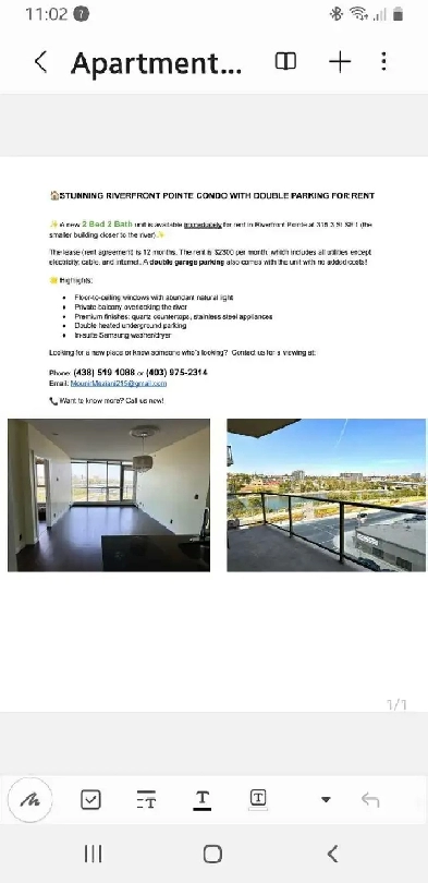 Condo for rent, Downtown Calgary. Image# 1