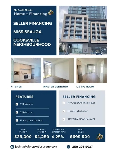 Condo in Mississauga Available with Seller Financing! Image# 1