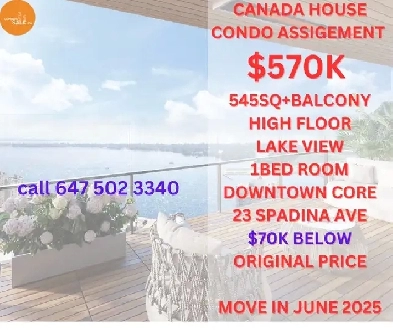 Canada House condo Assignment Move in now |楼花转让 Image# 1