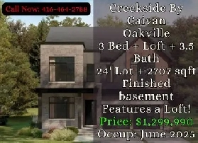 Oakville Townhouse | 3 Bed   Loft | 2707 SQFT | $1,299,990 Image# 1