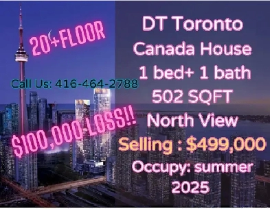 Canada House1bed 1bath ONLY $499k! A $100,000 LOSS! Image# 1