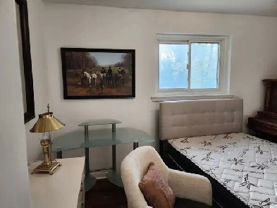 Furn'd private upper floor room for girl Ready today North York Image# 5