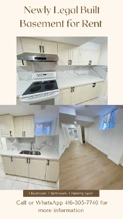 Newly Built Legal 1 Bedroom Basement For Rent Image# 7