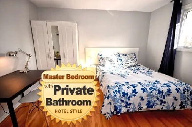 Large Master Bedroom has attached Bathroom Near LRT & Utilities Image# 2