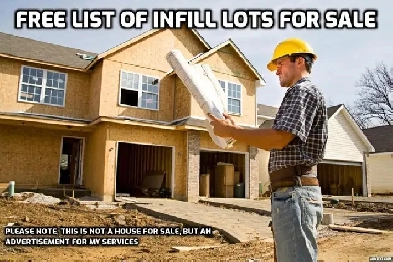 FREE LIST OF INFILL LOTS FOR SALE IN YOUR CRITERIA Image# 1