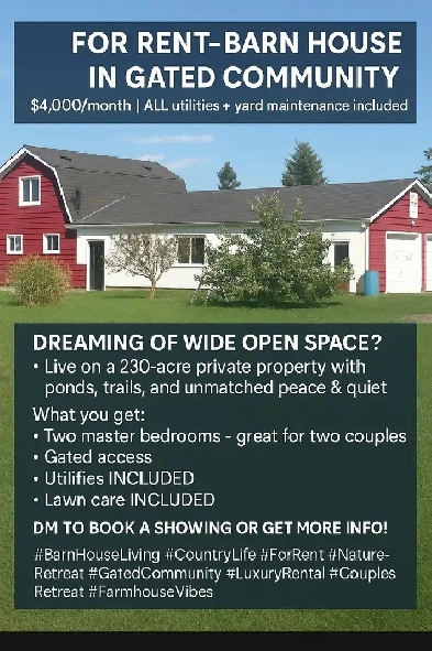 Barn style home in gated community Image# 1