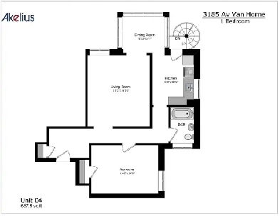 one-bedroom apartment near UDEM - ID 3862 Image# 2