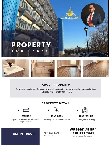 ONE BEDROOM APARTMENT FOR RENT Image# 1