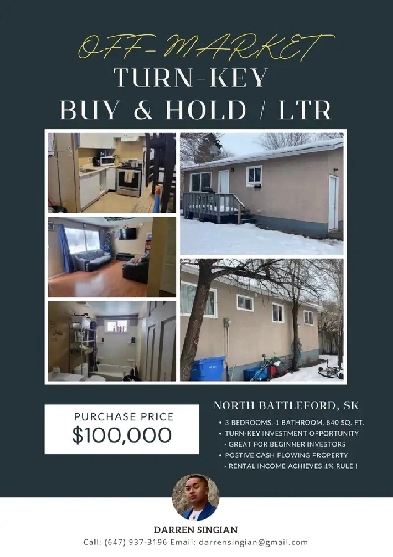 OFF-MARKET NORTH BATTLEFORD, SK PROPERTY FOR SALE ! Image# 1