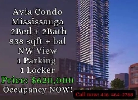 Avia Condo Mississauga | 2 Bed 2 Bath | 838 SQFT | $620,000 Image# 1