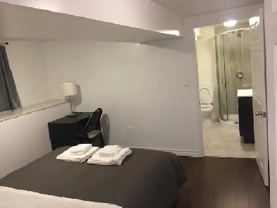 One bedroom with private bathroom in basement Image# 5