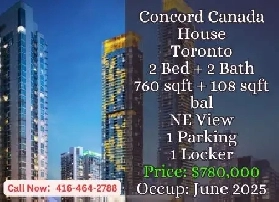 ️ Canada House | 2 Bed 2 Bath | Parking   Locker | $780,000 Image# 1