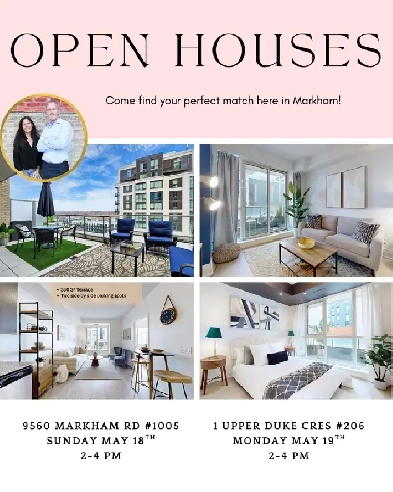 Sunday/Monday Markham Condo Open Houses ✨ Image# 1