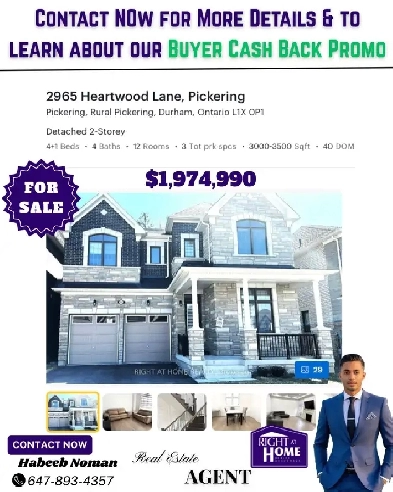 4 1 Bedroom   4 Washroom Detached House for sale in Pickering Image# 1