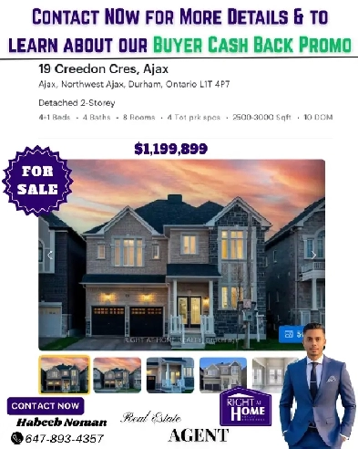 Gorgeous 4 1 Bedroom   4 Bathroom House For Sales In Ajax Image# 1