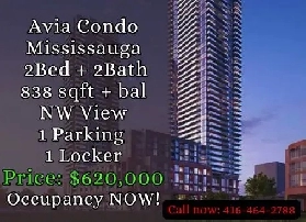 Avia Condo Mississauga | 2 Bed 2 Bath | 838 SQFT | $620,000 Image# 2
