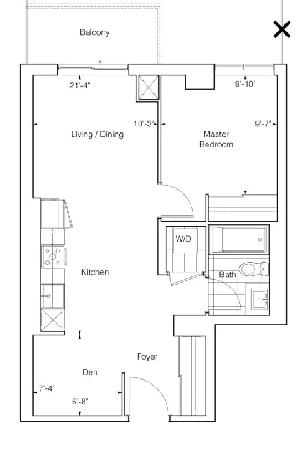 Brand New - One Bedroom   Den Condo for Rent Image# 1