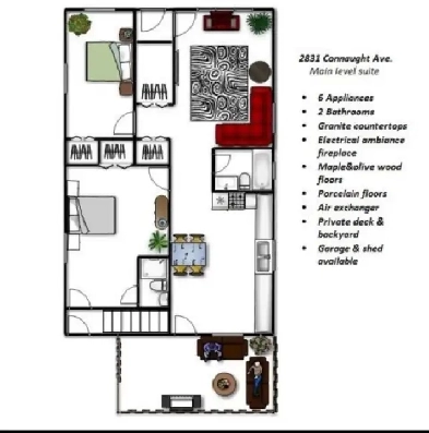 PET OK,2 BDRMS 2 BATH, FULLY RENO, 6 APPLS SOUND PROOF, WEST END Image# 2