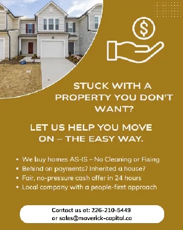 We buy houses AS-IS — no cleaning, no fixing, no stress. Image# 1